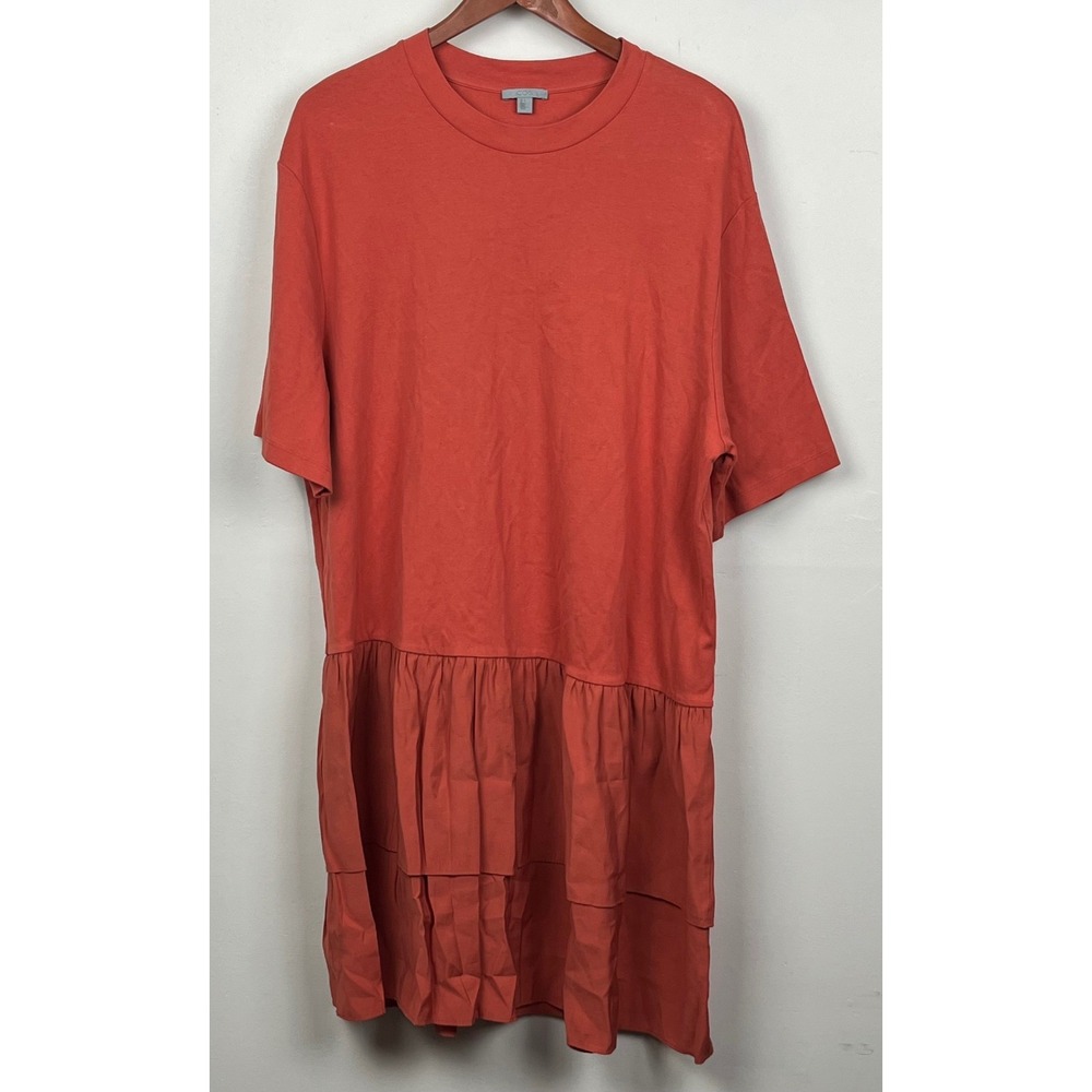 COS T-Shirt Dress S Rust Orange Minimalist Coastal Grandma 0654670 7